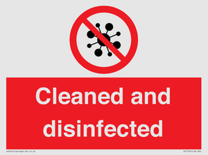 IV7154: Cleaned and disinfected