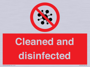 IV7154: Cleaned and disinfected