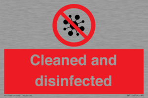 IV7154: Cleaned and disinfected