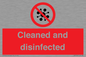 IV7154: Cleaned and disinfected