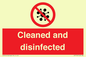 IV7154: Cleaned and disinfected