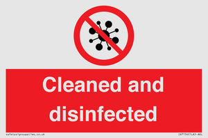 IV7154: Cleaned and disinfected