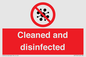 IV7154: Cleaned and disinfected