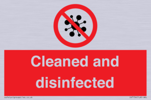 IV7154: Cleaned and disinfected