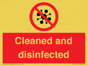 IV7154: Cleaned and disinfected