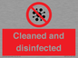 IV7154: Cleaned and disinfected