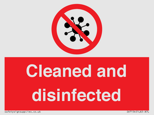 IV7154: Cleaned and disinfected