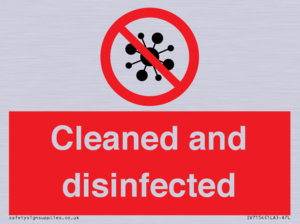 IV7154: Cleaned and disinfected