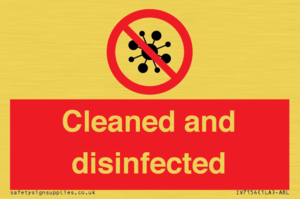 IV7154: Cleaned and disinfected