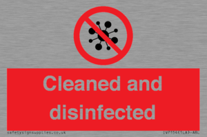 IV7154: Cleaned and disinfected