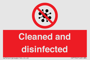 IV7154: Cleaned and disinfected