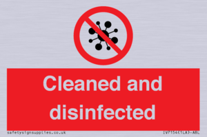 IV7154: Cleaned and disinfected