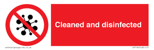 IV7154: Cleaned and disinfected