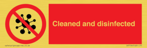 IV7154: Cleaned and disinfected