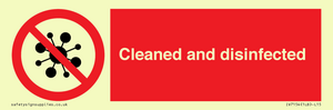 IV7154: Cleaned and disinfected