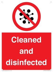 IV7154: Cleaned and disinfected