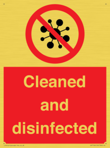 IV7154: Cleaned and disinfected