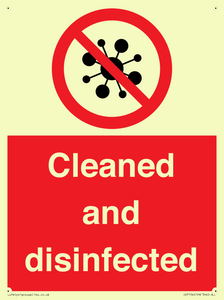 IV7154: Cleaned and disinfected