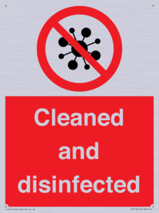 IV7154: Cleaned and disinfected