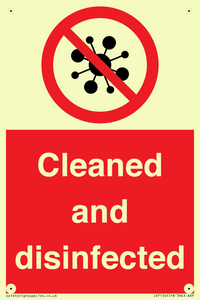 IV7154: Cleaned and disinfected