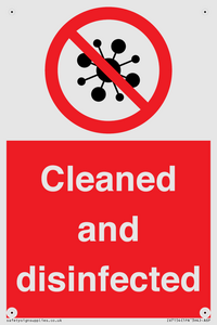 IV7154: Cleaned and disinfected