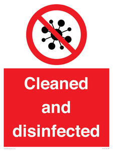 IV7154: Cleaned and disinfected
