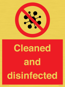 IV7154: Cleaned and disinfected