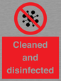 IV7154: Cleaned and disinfected