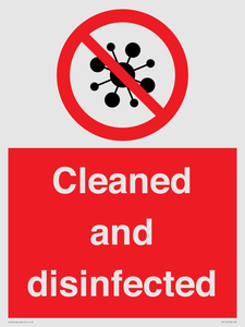 IV7154: Cleaned and disinfected