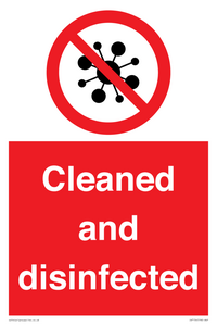 IV7154: Cleaned and disinfected