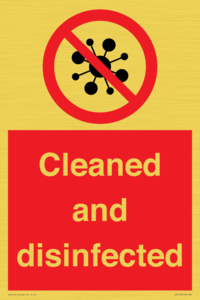 IV7154: Cleaned and disinfected