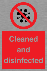 IV7154: Cleaned and disinfected