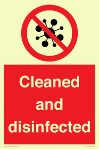 IV7154: Cleaned and disinfected