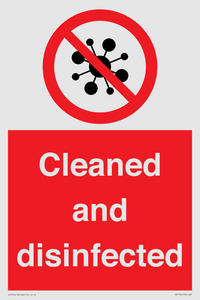 IV7154: Cleaned and disinfected