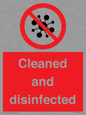 IV7154: Cleaned and disinfected