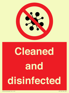 IV7154: Cleaned and disinfected