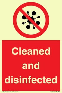 IV7154: Cleaned and disinfected
