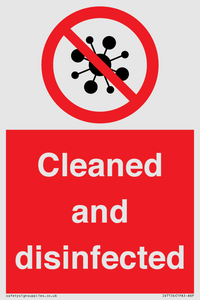 IV7154: Cleaned and disinfected