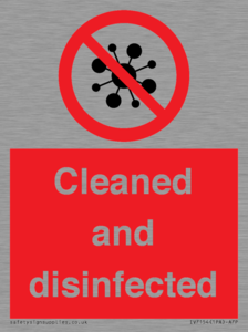 IV7154: Cleaned and disinfected