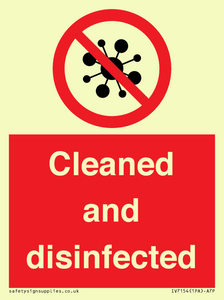 IV7154: Cleaned and disinfected