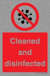 IV7154: Cleaned and disinfected