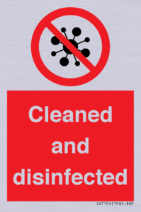 IV7154: Cleaned and disinfected