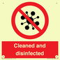 IV7154: Cleaned and disinfected