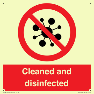 IV7154: Cleaned and disinfected