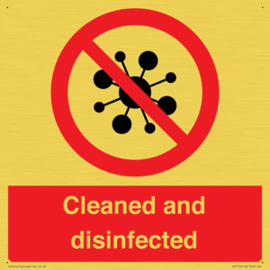 IV7154: Cleaned and disinfected