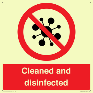 IV7154: Cleaned and disinfected