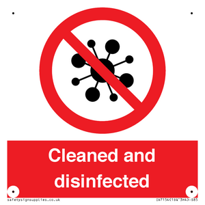 IV7154: Cleaned and disinfected