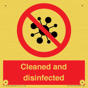 IV7154: Cleaned and disinfected