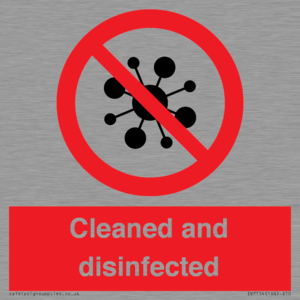IV7154: Cleaned and disinfected
