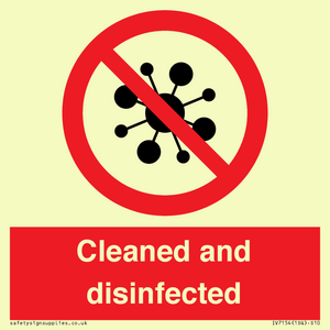 IV7154: Cleaned and disinfected